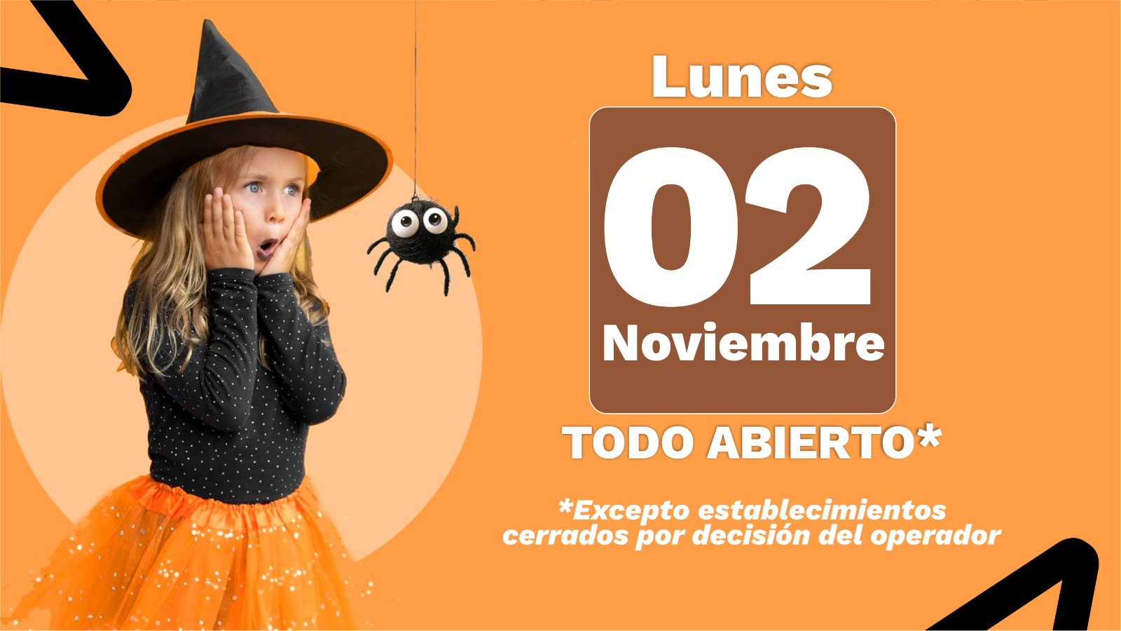 Abierto 2 de noviembre tiendas, restaurantes y locales
